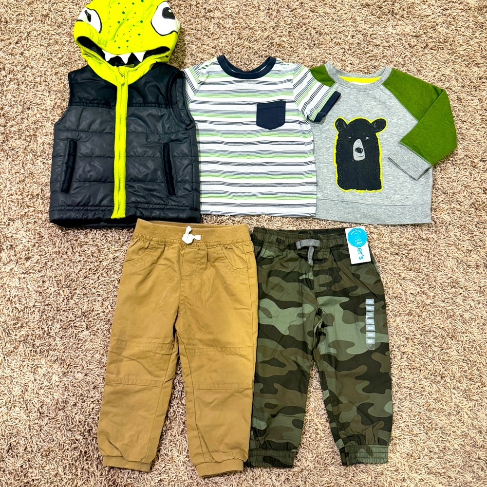 CAT & JACK++ 5pc Baby Boy Winter Bundle - 18 months